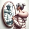 Абстрактное изображение, символизирующее выбор одежды как зеркало души